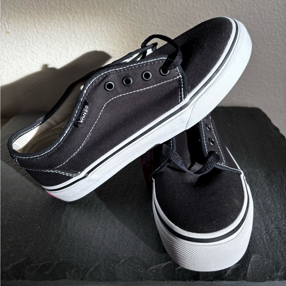 Vans Vulcanized sneakers black/white kids size 3